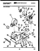 Motor, blower and installation parts