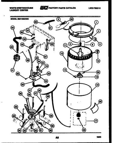 Tubs, water valve and lid switch