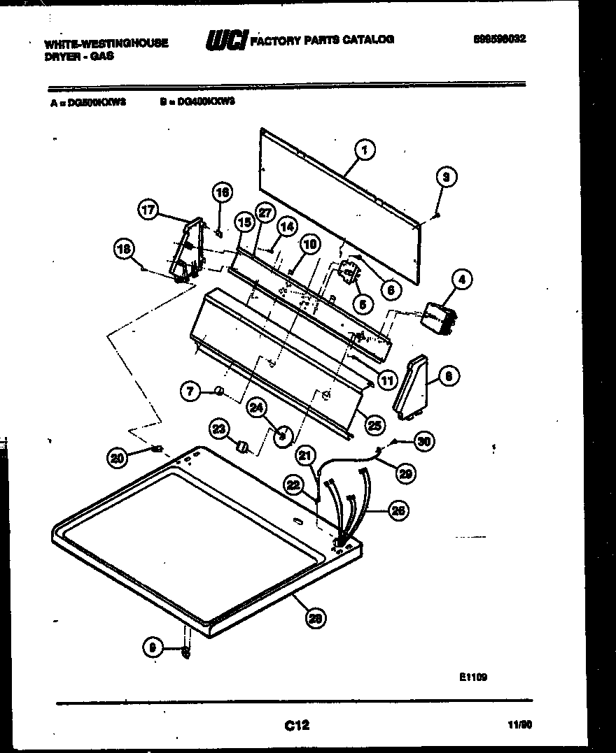 Console and control parts