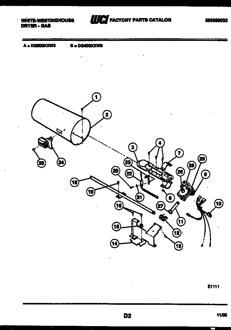 BURNER, IGNITER AND VALVE