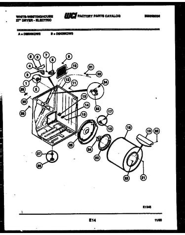 Cabinet and component parts