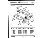 White-Westinghouse GF740NW1 cooktop parts diagram