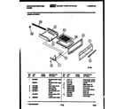 White-Westinghouse GF740NW1 broiler drawer parts diagram