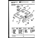 White-Westinghouse GF830NW1 cooktop parts diagram