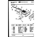 White-Westinghouse GF830ND1 broiler drawer parts diagram