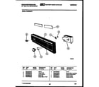 White-Westinghouse SU220NXR1 console and control parts diagram