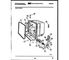 White-Westinghouse SU220NXR1 tub and frame parts diagram