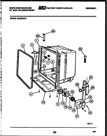 Tub and frame parts