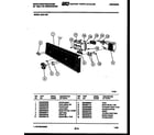 White-Westinghouse SU211MR2 console and control parts diagram