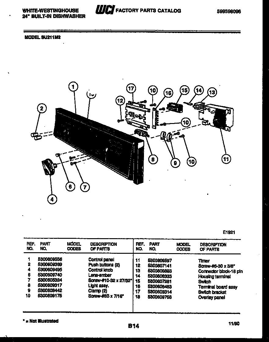 Console and control parts