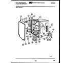 White-Westinghouse SU211MR2 tub and frame parts diagram