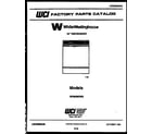 White-Westinghouse SP560MXF3 cover sheet diagram