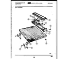White-Westinghouse SP560MXF3 top and miscellaneous parts diagram