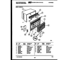 White-Westinghouse AC066N7A1 cabinet parts diagram