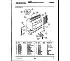 White-Westinghouse AC066N7A1 cabinet and installation parts diagram