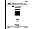 White-Westinghouse KF201HDD7 cover diagram