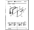 White-Westinghouse KF201HDD6 door parts diagram