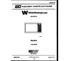 White-Westinghouse KM169MTM front cover diagram