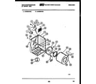 White-Westinghouse DG400KXD4 cabinet and component parts diagram