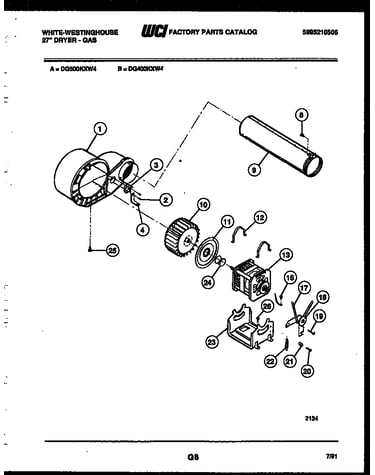 Blower and drive parts