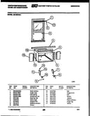 Cabinet and installation parts