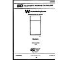 White-Westinghouse RTG216JCD3B cover page diagram