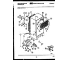 White-Westinghouse RTG216JCF3B system and automatic defrost parts diagram