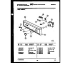 White-Westinghouse SP550NXR1 console and control parts diagram