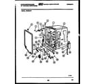 White-Westinghouse SP550NXR1 tub and frame parts diagram
