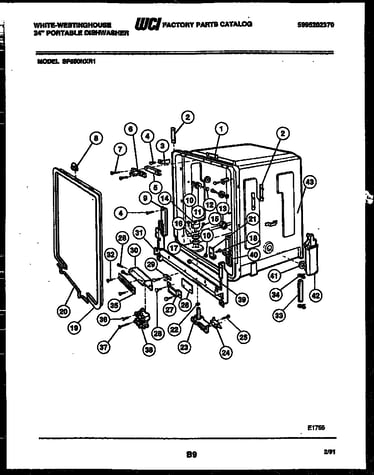 Tub and frame parts