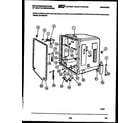 White-Westinghouse SU182NXR1 tub and frame parts diagram