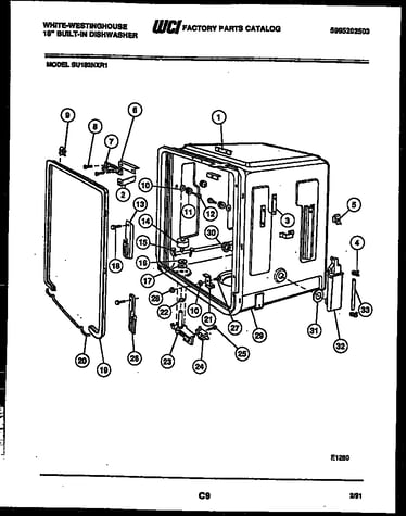 Tub and frame parts