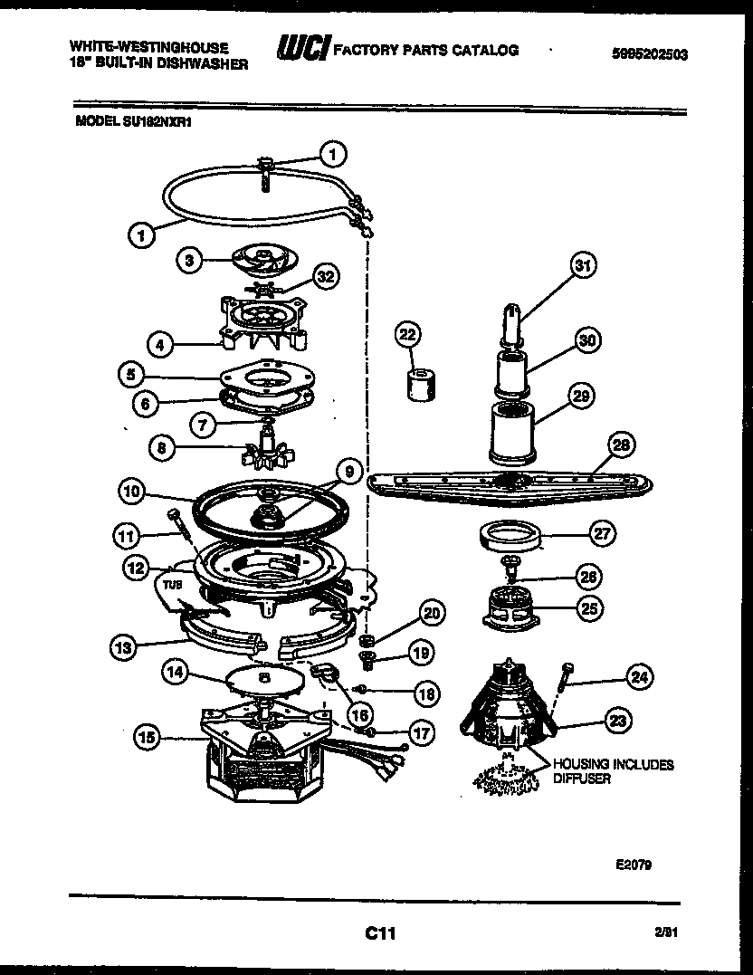 Motor pump parts