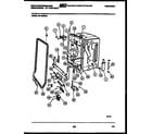 White-Westinghouse SP184NXR1 tub and frame parts diagram
