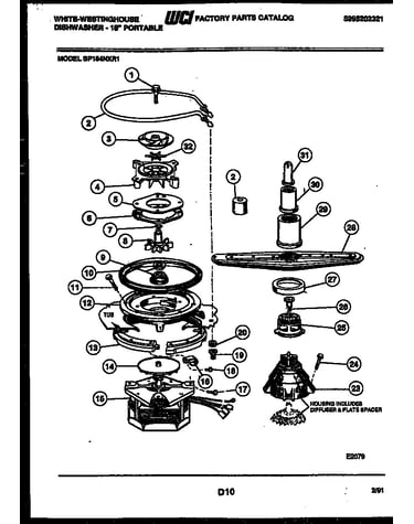 Motor pump parts
