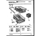 White-Westinghouse SP184NXR1 racks and trays diagram