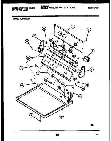 Console and control parts