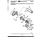 White-Westinghouse DG640KXW4 blower and drive parts diagram