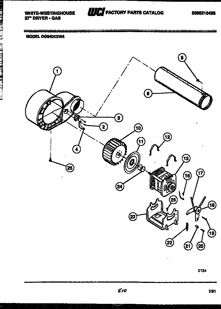Blower and drive parts