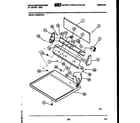 White-Westinghouse DG600KXW3 console and control parts diagram