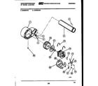 White-Westinghouse DE500KDH4 blower and drive parts diagram