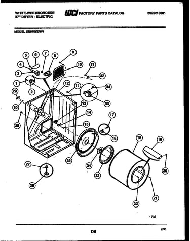 Cabinet and component parts