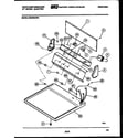 White-Westinghouse DE640KDW4 console and control parts diagram