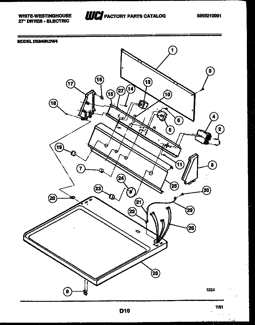 Console and control parts