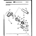 White-Westinghouse DE640KDW4 blower and drive parts diagram