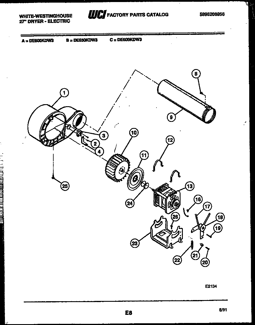 BLOWER AND DRIVE PARTS