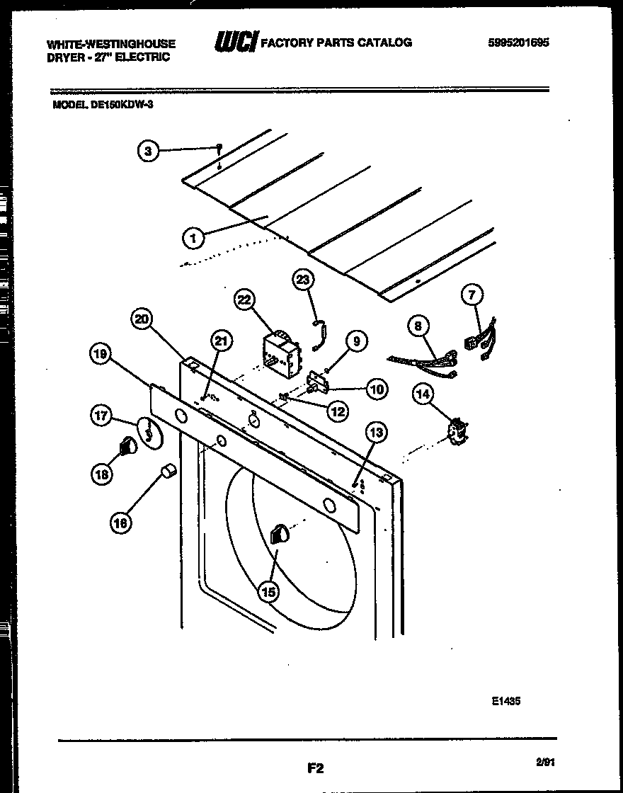 Door and installation parts