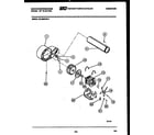 White-Westinghouse DE150KDW3 blower and drive parts diagram