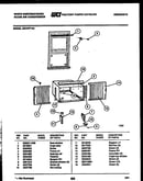 Cabinet and installation parts