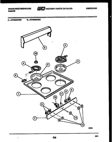 Cooktop parts